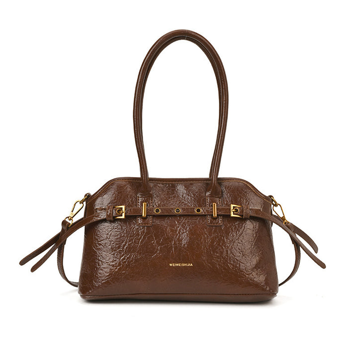 Damen elegante Schultertasche mit einzigartigem Goldakzent Nord Taschen
