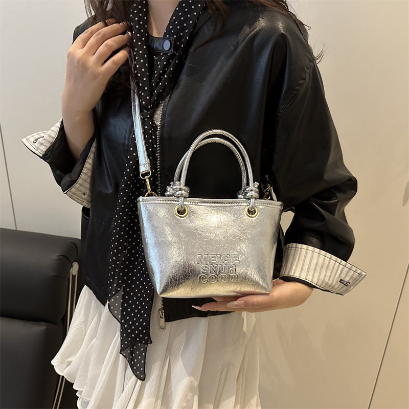 Damen elegante Mini-Handtasche mit strukturiertem Design und abnehmbarem Schulterriemen Nord Taschen