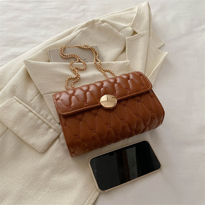 Damen Clutch-Tasche aus hochwertigem Leder mit Kettenriemen Nord Taschen