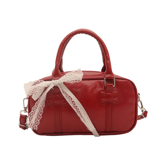 Damen elegante Umhängetasche mit Schleifenakzent Nord Taschen