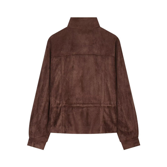 Damen Velours‑Optik Utility‑Jacke mit Tunnelzugtaillierung und Pattentaschen Nord Taschen
