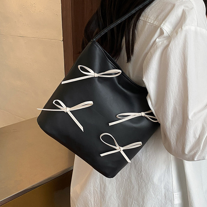 Damen Henkeltasche mit dekorativen Schleifendetails Nord Taschen