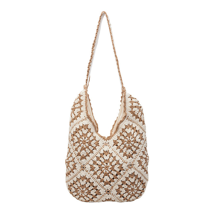 Damen Hobo-Tasche aus gehäkeltem Baumwollmaterial mit einzigartigem Design Nord Taschen