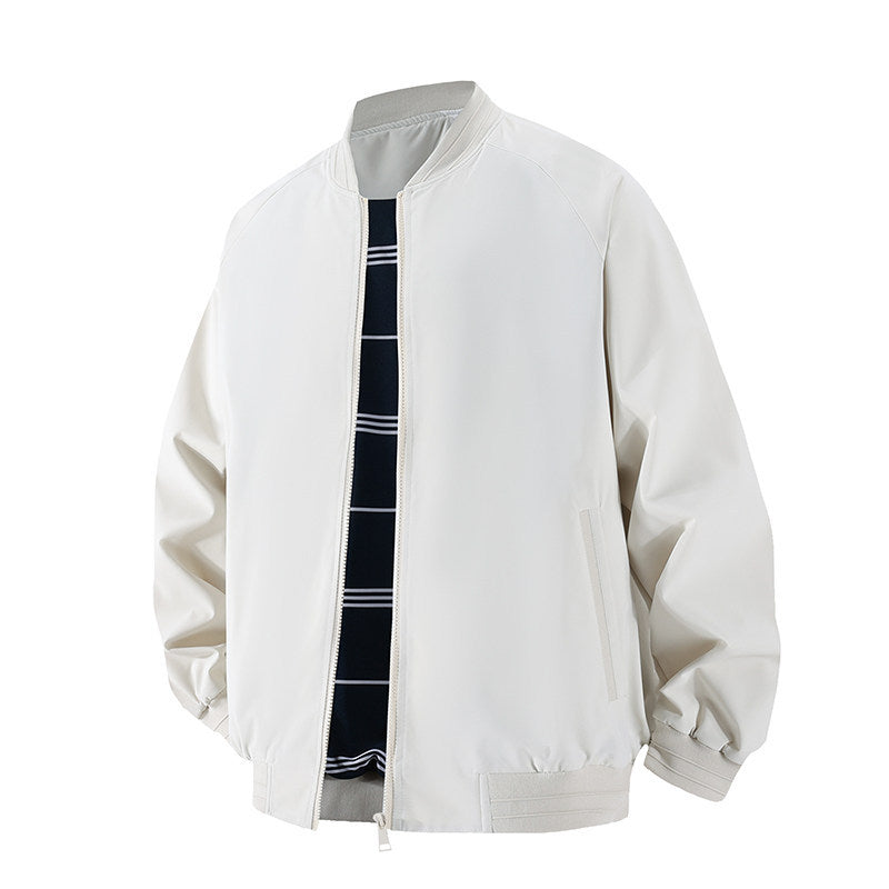 Herren Leichte Windbreaker-Bomberjacke mit Raglanärmeln, elastischen Bündchen und Zwei-Wege-Reißverschluss Nord Taschen