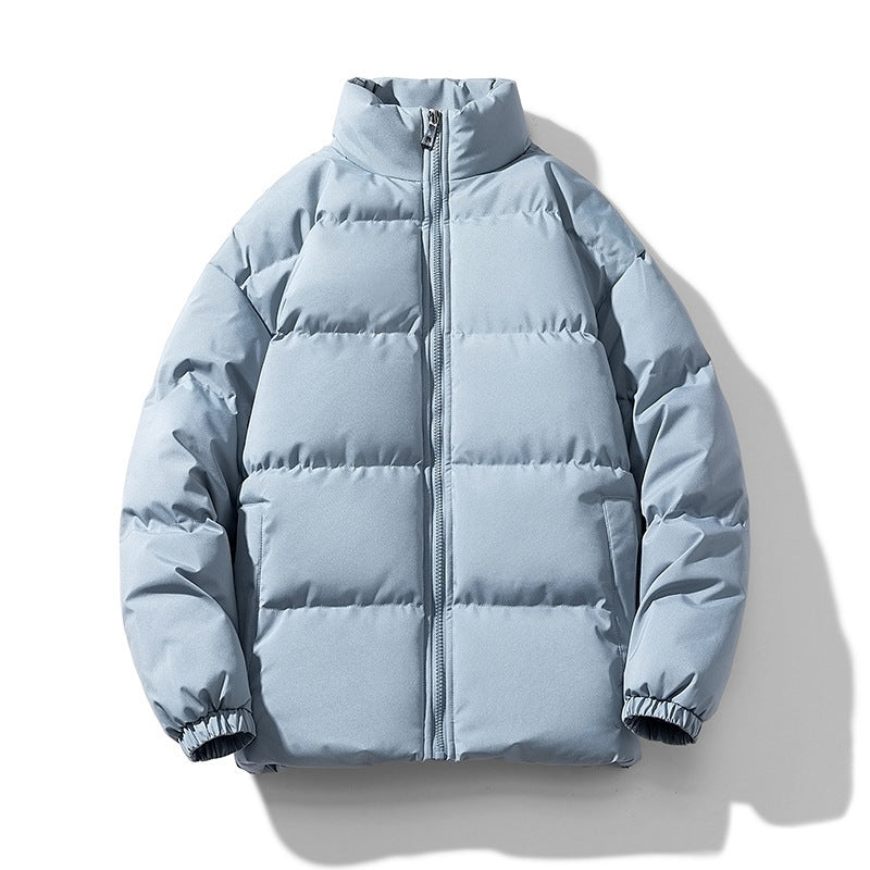 Unisex Leichte gesteppte Daunenoptik Pufferjacke mit Stehkragen und Zwei-Wege-Reißverschluss Nord Taschen