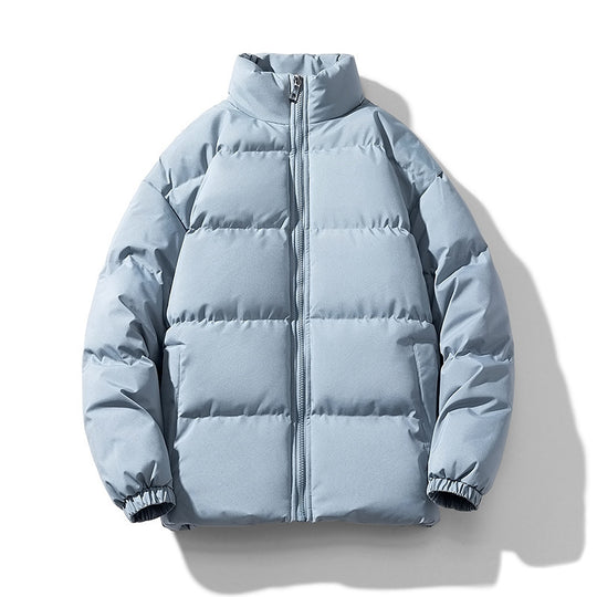 Unisex Leichte gesteppte Daunenoptik Pufferjacke mit Stehkragen und Zwei-Wege-Reißverschluss Nord Taschen