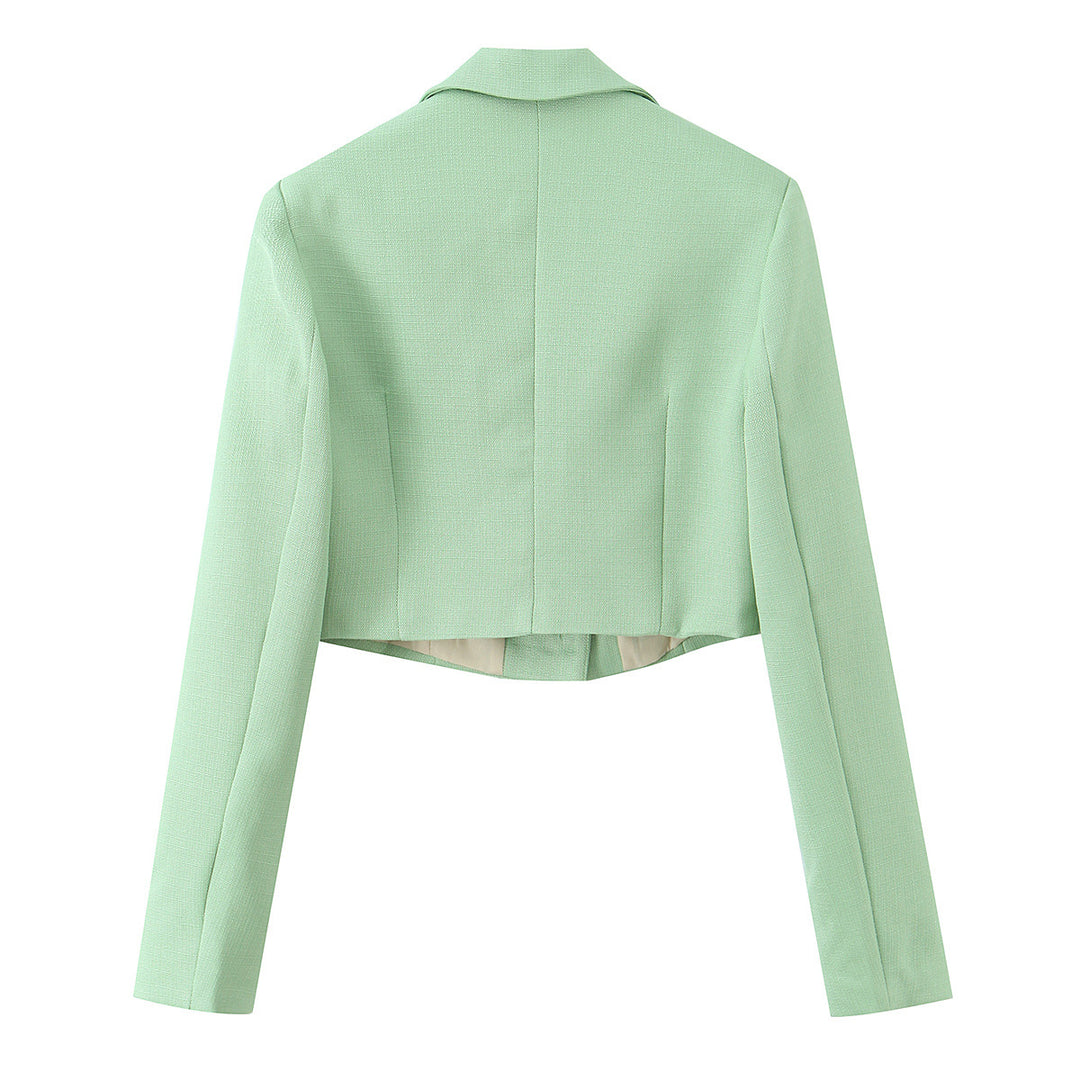 Damen Kurzblazer mit taillierter Silhouette und Reverskragen Nord Taschen