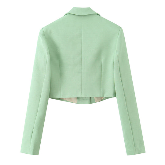 Damen Kurzblazer mit taillierter Silhouette und Reverskragen Nord Taschen