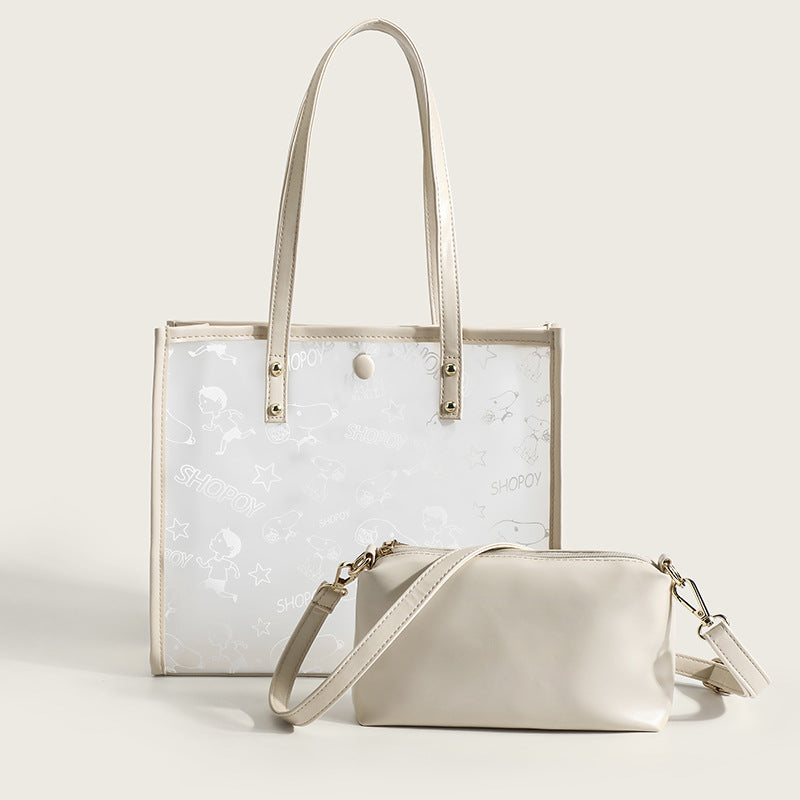 Damen Shopper-Tasche mit praktischem Innenfach und trendigem, klaren Design Nord Taschen