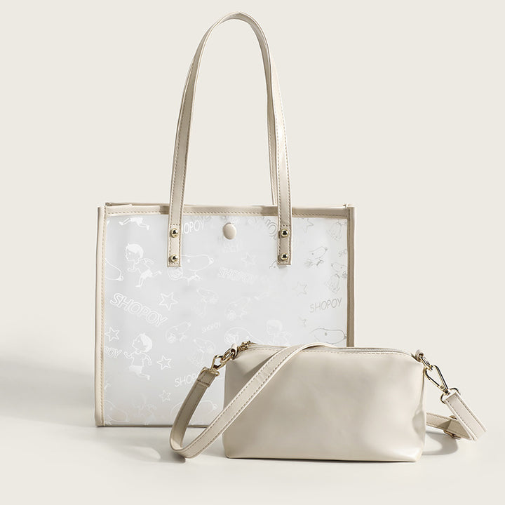 Damen Shopper-Tasche mit praktischem Innenfach und trendigem, klaren Design Nord Taschen