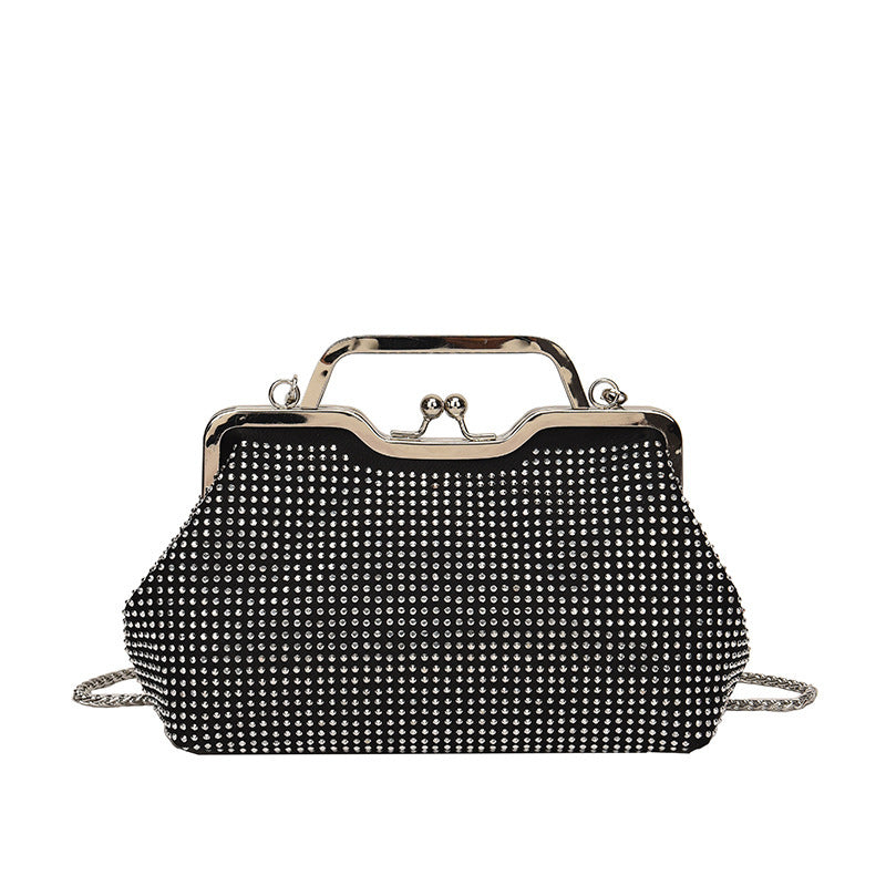 Damen elegante Clutch-Tasche aus funkelndem Strass Nord Taschen