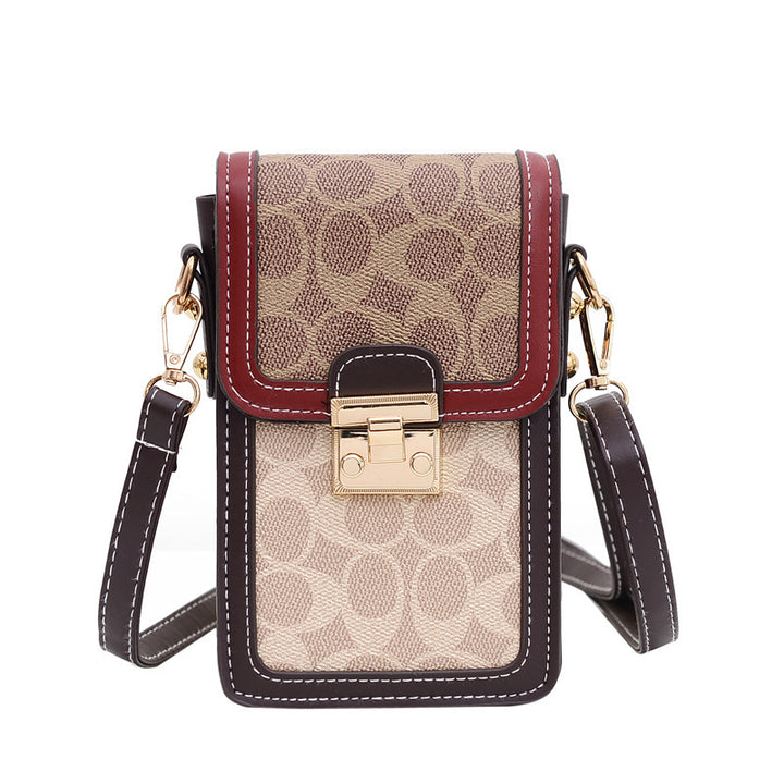 Damen crossbody Tasche mit dekorativem Klappenverschluss Nord Taschen
