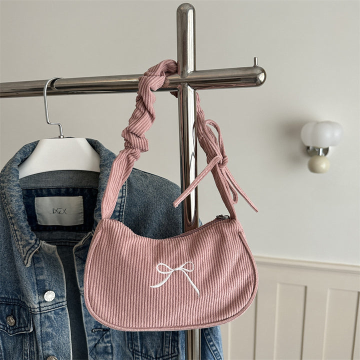 Damen Kleine Umhängetasche mit raffiniertem Kordelzug Nord Taschen