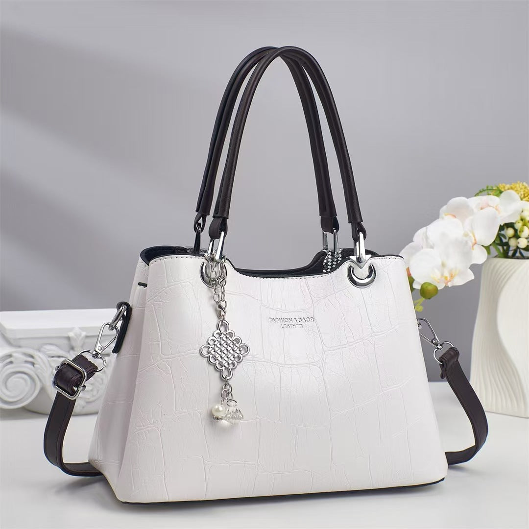 Damen elegante Handtasche im luxuriösen Krokodilleder-Look Nord Taschen