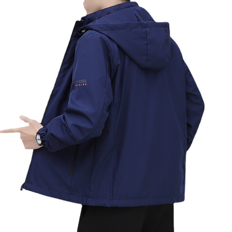 Herren leichte Softshell-Kapuzenjacke mit winddichter Membran, Reißverschluss‑Taschen und elastischen Bündchen Nord Taschen