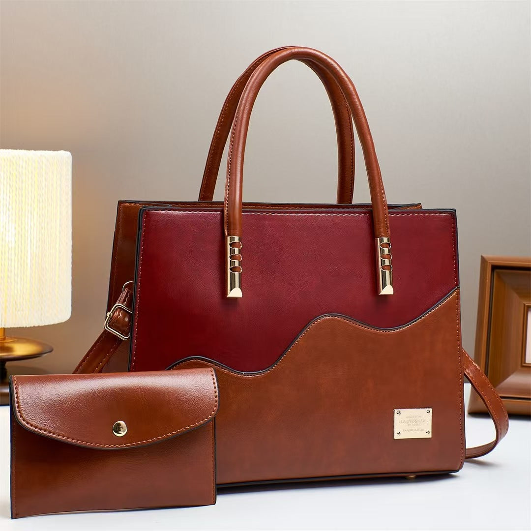 Damen elegante Handtasche mit einzigartigem Wellenmuster Nord Taschen