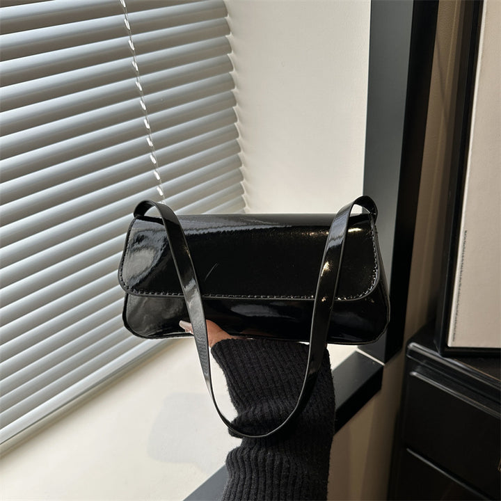Damen elegante Lackleder Umhängetasche Nord Taschen