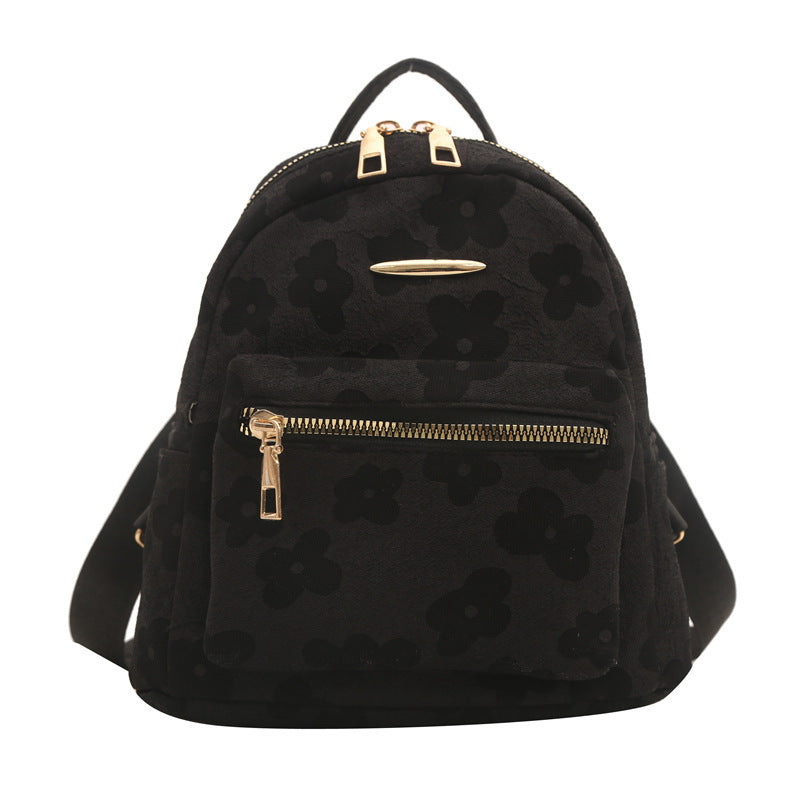Damen Rucksack mit floralem Design und praktischem Reißverschluss Nord Taschen