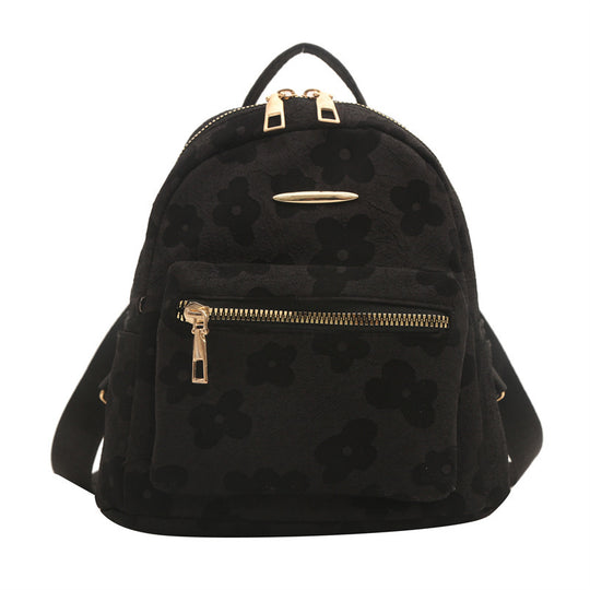 Damen Rucksack mit floralem Design und praktischem Reißverschluss Nord Taschen