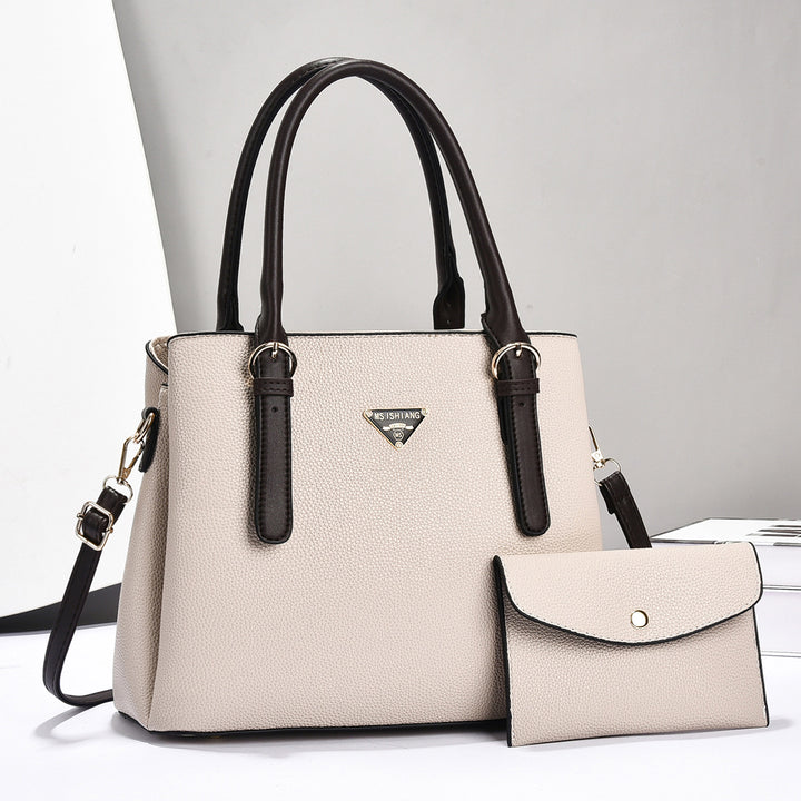 Damen klassische Handtasche mit abnehmbarer Clutch Nord Taschen
