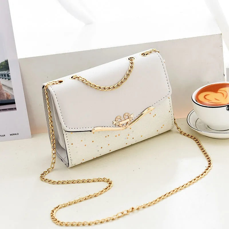 Damen elegante Umhängetasche mit glänzenden Akzenten Nord Taschen