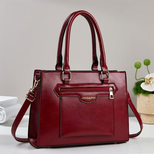 Damen Handtasche mit abnehmbarem Schulterriemen und strapazierfähiger Lederoberfläche Nord Taschen