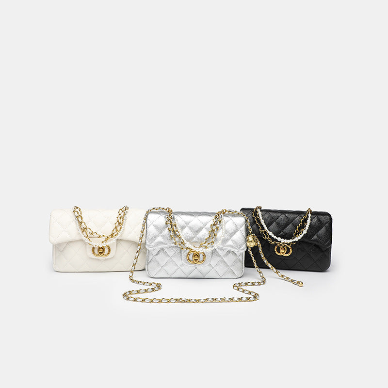 Damen Clutch-Tasche mit luxuriösem Kettenriemen und dekorativen Elementen Nord Taschen
