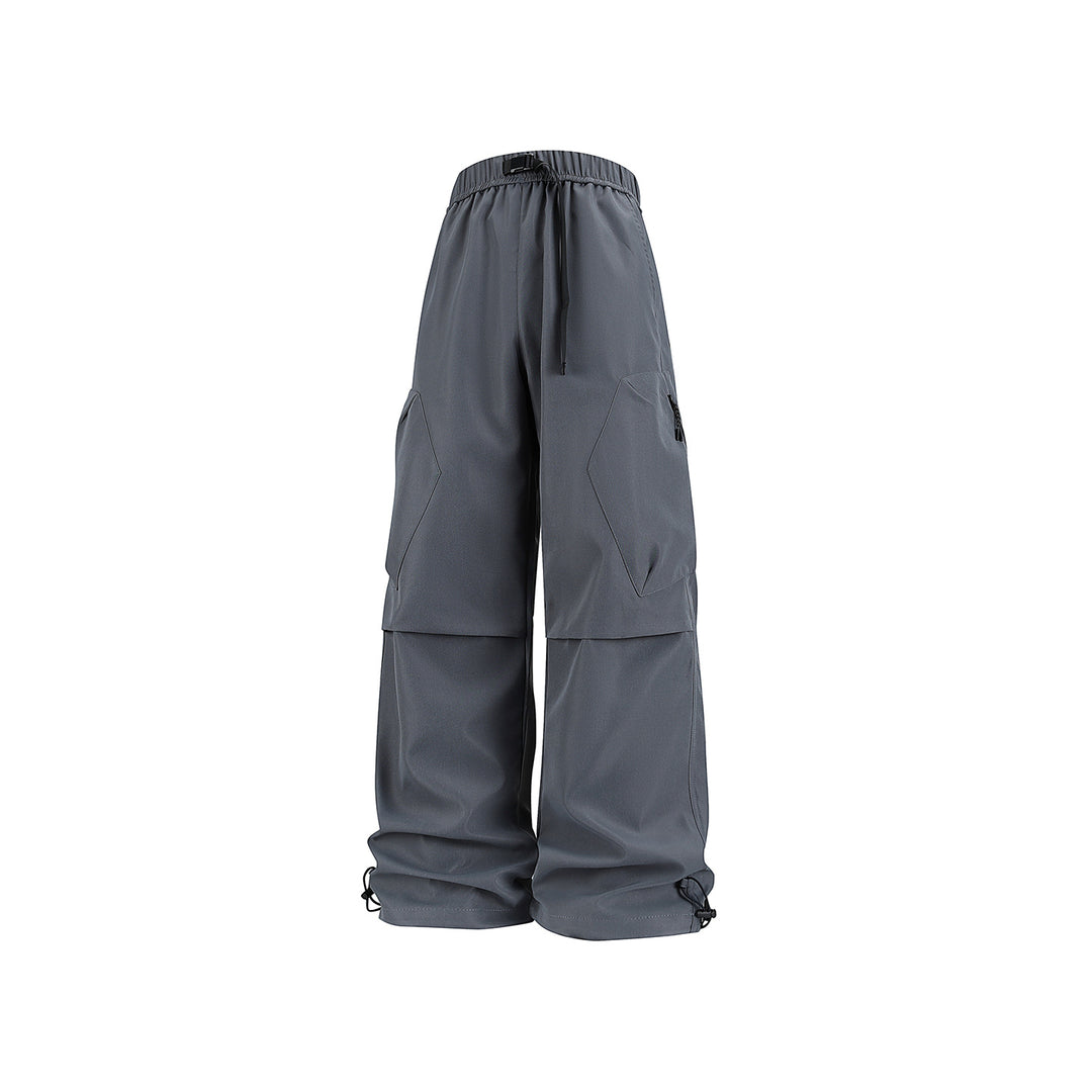 Herren Weite Cargo‑Hose im Baggy‑Stil mit Tunnelzugbund, großen Klapptaschen und verstellbaren Beinabschlüssen Nord Taschen