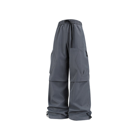 Herren Weite Cargo‑Hose im Baggy‑Stil mit Tunnelzugbund, großen Klapptaschen und verstellbaren Beinabschlüssen Nord Taschen