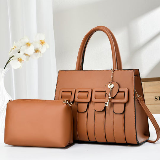 Damen trendige Handtasche mit abnehmbarem Kosmetiktäschchen Nord Taschen