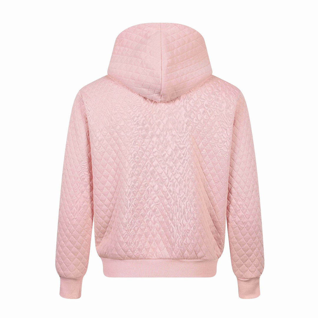 Unisex Gesteppte Kapuzenjacke mit Reißverschluss, Kängurutasche und spiegelnder Tiger‑Stickerei Nord Taschen