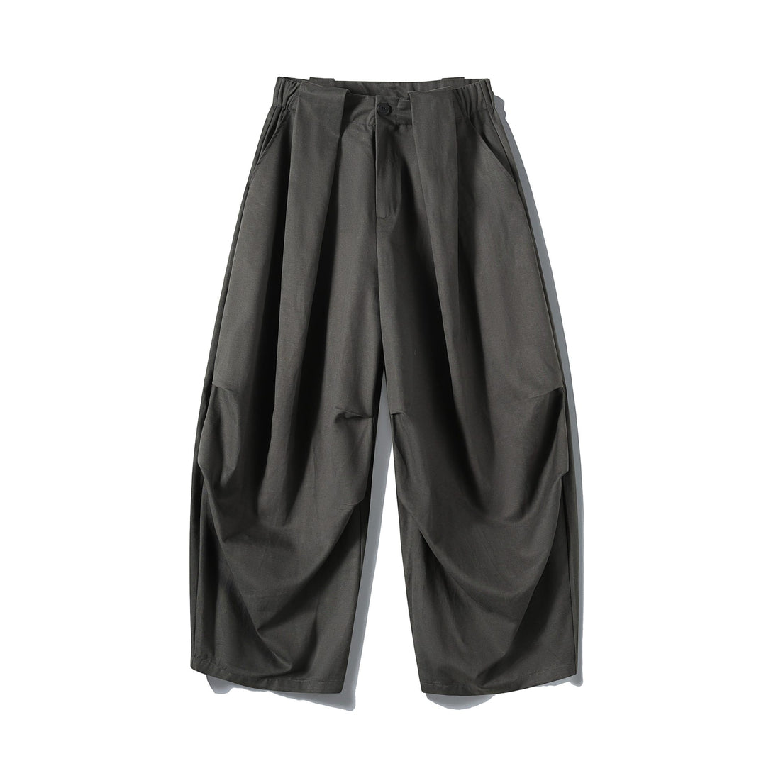 Damen Weite Culotte-Hose mit hohem Bund, Plissee-Detail und Utility-Panel Nord Taschen