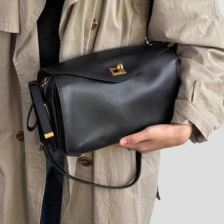 Damen elegante Umhängetasche mit hochglänzender Oberfläche Nord Taschen