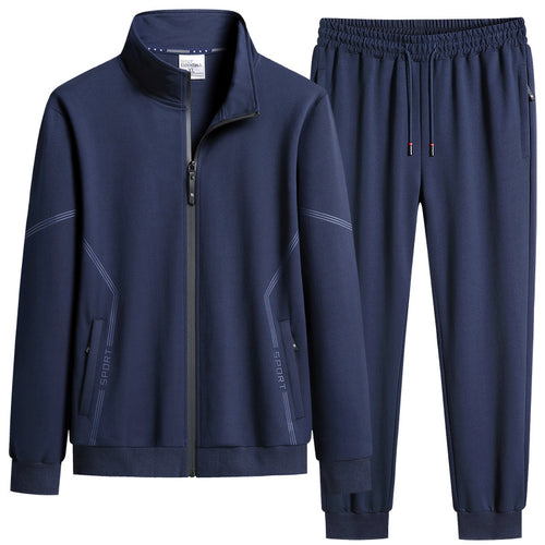 Men's  performance zip-front track jacket and tapered jogger set Nord Taschen