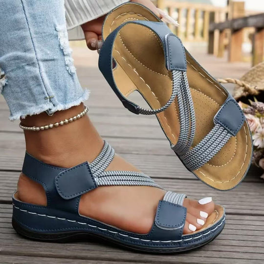 Damen Komfortable Sandalen mit verstellbaren Riemen und anatomischer Fußbettung Nord Taschen