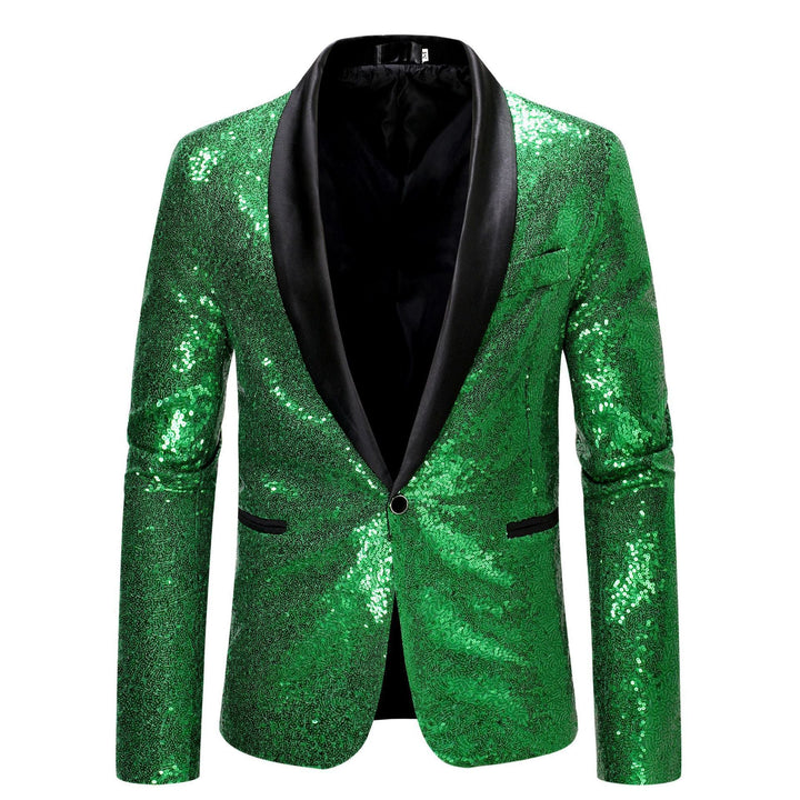 Nord Taschen Herren Pailletten-Blazer mit Schalkragen
