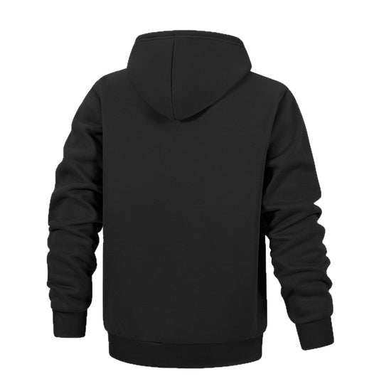 Herren Kapuzen‑Sweatjacke mit durchgehendem Reißverschluss, Kängurutaschen & weichem Futter Nord Taschen