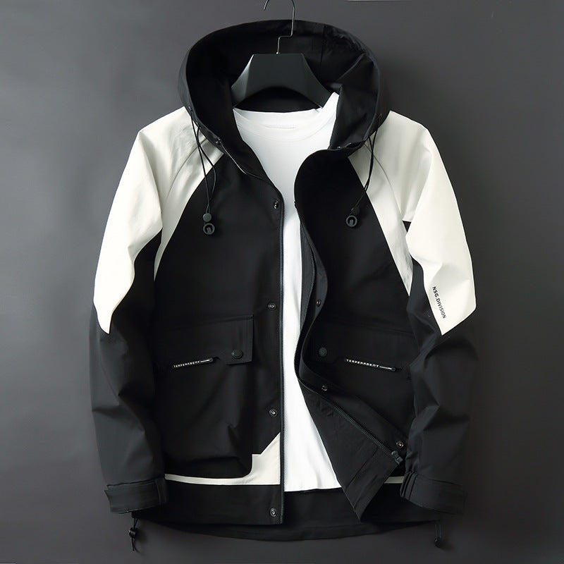 Herren Technische Softshell-Parka mit Kapuze, wasserabweisend und funktionalen Utility-Taschen Nord Taschen