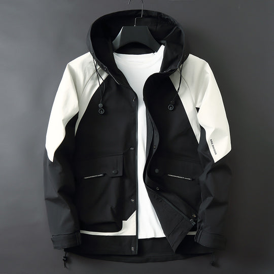 Herren Technische Softshell-Parka mit Kapuze, wasserabweisend und funktionalen Utility-Taschen Nord Taschen