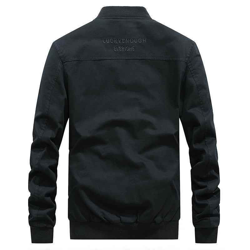 Herren Utility-Fieldjacke mit Stehkragen, D-Ring-Details und Reißverschlusstaschen Nord Taschen