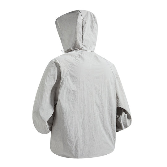Unisex Leichte packbare Kapuzen‑Windjacke mit wasserabweisender Ripstop‑Hülle und verstellbarer Kapuze Nord Taschen
