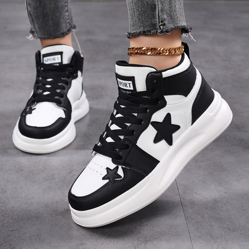 Damen Sportliche Sneaker mit ergonomischer Dämpfungstechnologie und trendigem Sternenmuster Nord Taschen