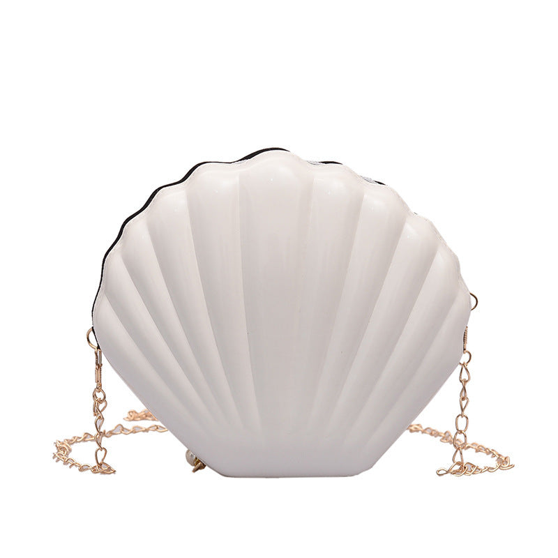 Damen elegante Clutch im Muschel-Design Nord Taschen
