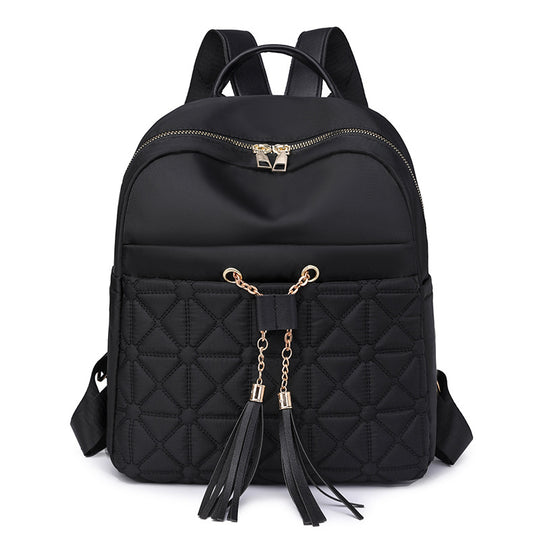 Damen eleganter Rucksack mit stilvollem Steppmuster und praktischen Quasten Nord Taschen