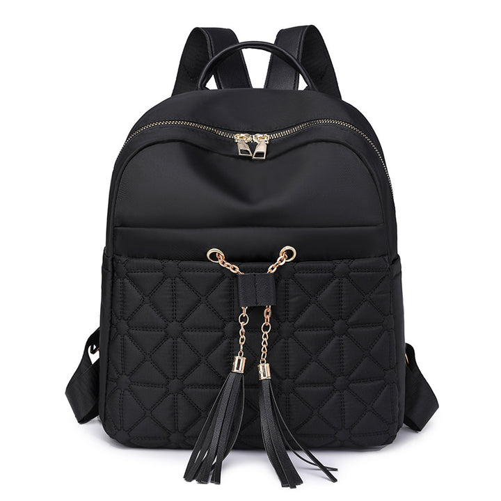 Damen eleganter Rucksack mit stilvollem Steppmuster und praktischen Quasten Nord Taschen