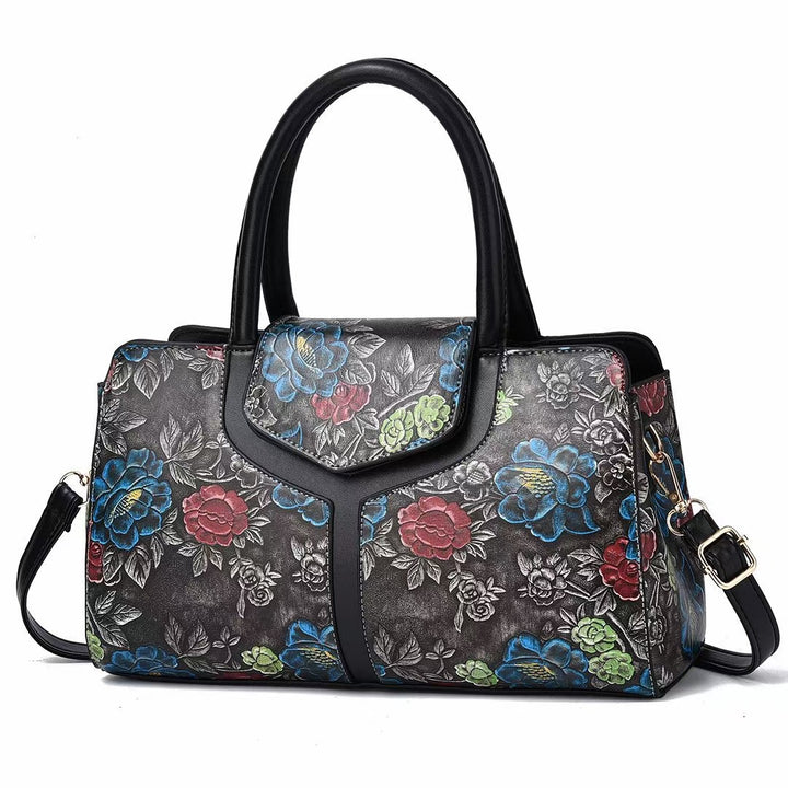 Damen stilvolle Handtasche mit floralem Design Nord Taschen