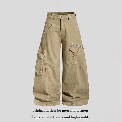 Damen Hochgeschnittene Baggy-Culotte mit Multi-Cargo-Taschen Nord Taschen