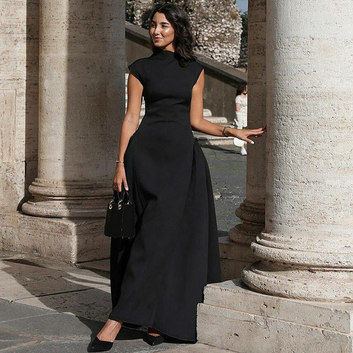 Damen Elegantes langes Abendkleid im minimalistischen Stil