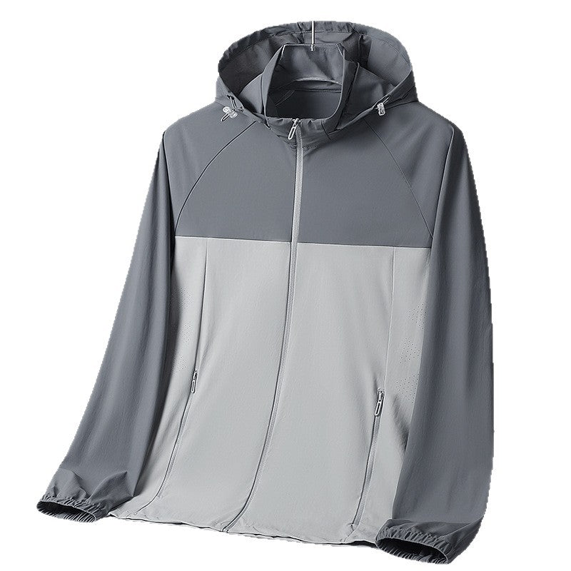 Damen Ultraleichte UV‑Schutz Windjacke mit Kapuze und Belüftungsperforation Nord Taschen