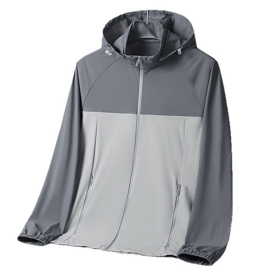 Damen Ultraleichte UV‑Schutz Windjacke mit Kapuze und Belüftungsperforation Nord Taschen